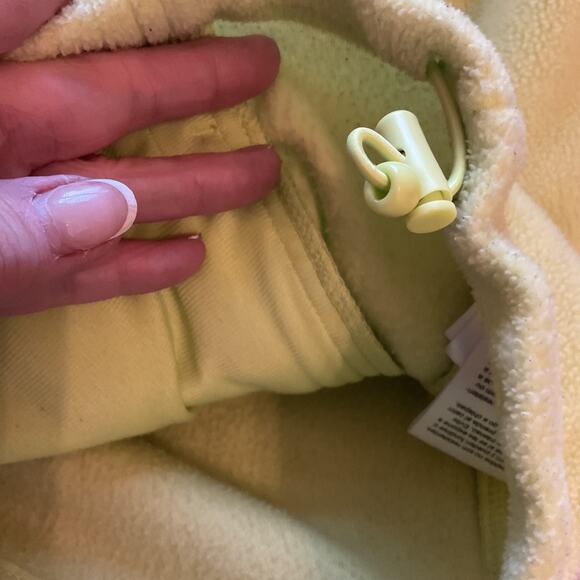 Columbia Lime Fleece Long Sleeve Cord to Cinch Waist Jacket W/ Zip Pockets S - Picture 7 of 7